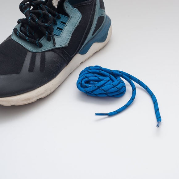 Adidas Tubular Trainers, Black + Blue, Men's - Picture 5 of 5